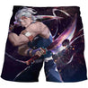 Demon Print Men's Casual Board Shorts - Anime Fantasy Land