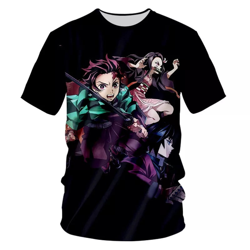 Demon Slayer Anime Punk T-Shirt - Anime Fantasy Land