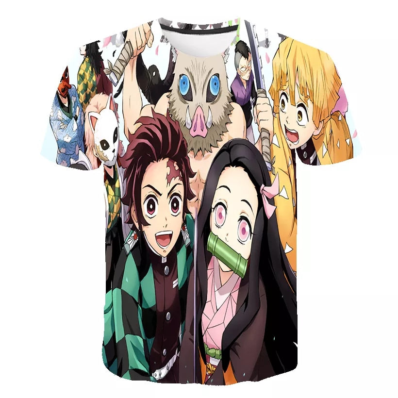 Demon Slayer Anime Punk T-Shirt - Anime Fantasy Land