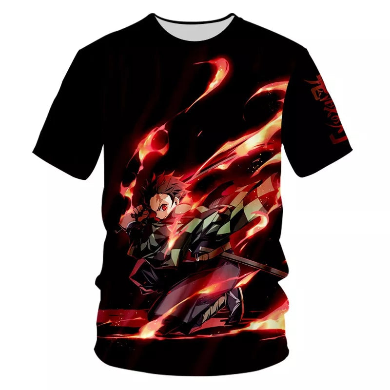 Demon Slayer Anime Punk T-Shirt - Anime Fantasy Land