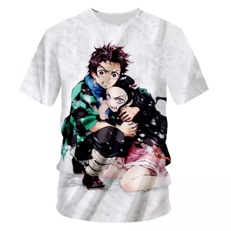 Demon Slayer Anime Punk T-Shirt - Anime Fantasy Land