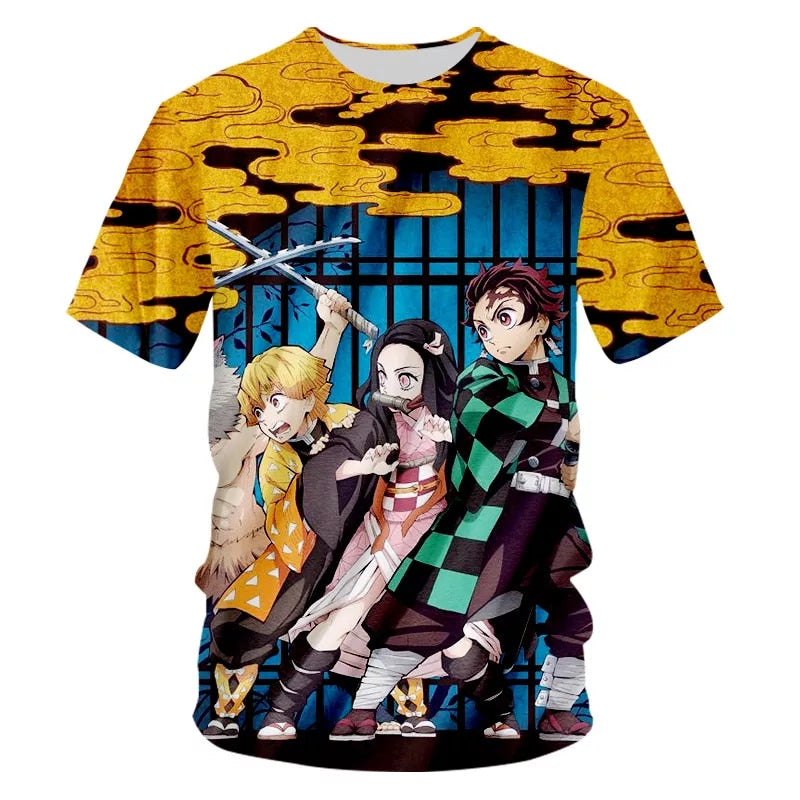 Demon Slayer Anime Punk T-Shirt - Anime Fantasy Land