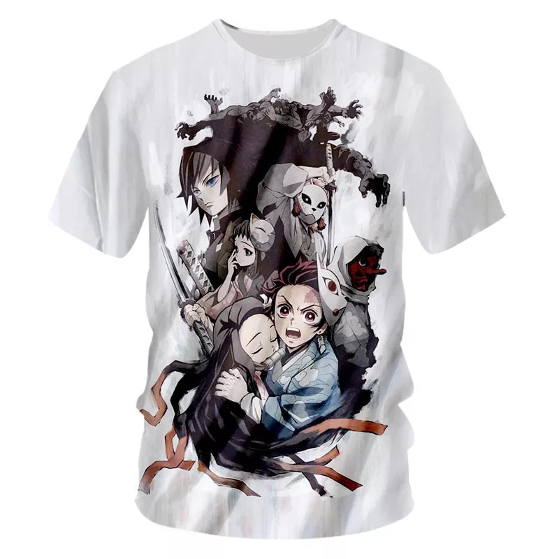 Demon Slayer Anime Punk T-Shirt - Anime Fantasy Land