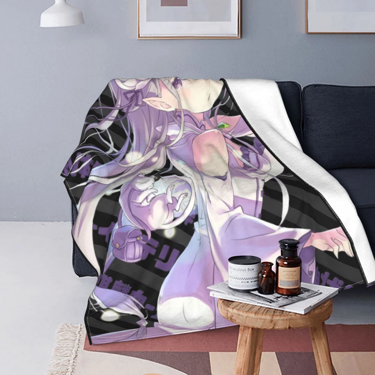 Re:Zero Fluffy Emilia Blanket - Anime Fantasy Land