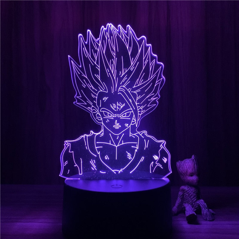 Dragon Ball Lamp Super Saiyan Ultra Instinct Goku Vegeta Gogeta Figuras LED  Night Light DBZ Lamp