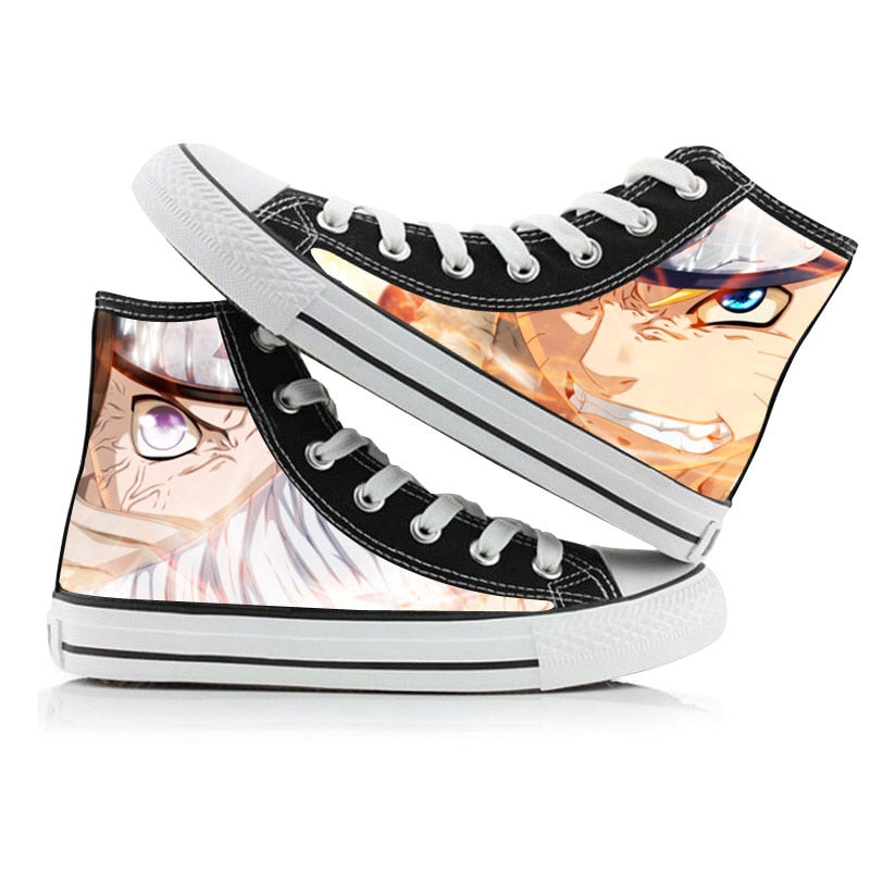 Ninja Akatsuki Uchiha Sasuke  High Top Shoes