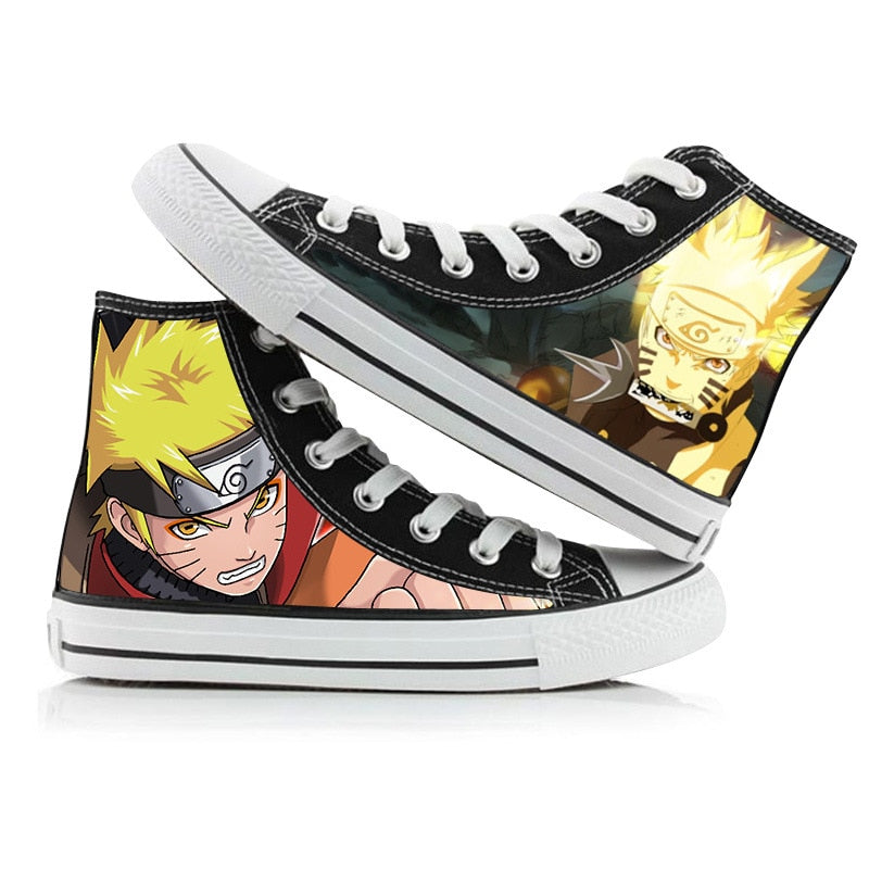 Ninja Akatsuki Uchiha Sasuke  High Top Shoes