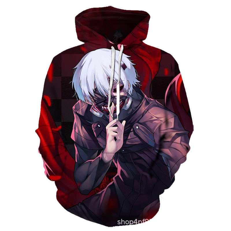 Tokyo Ghoul 3D Hoodies