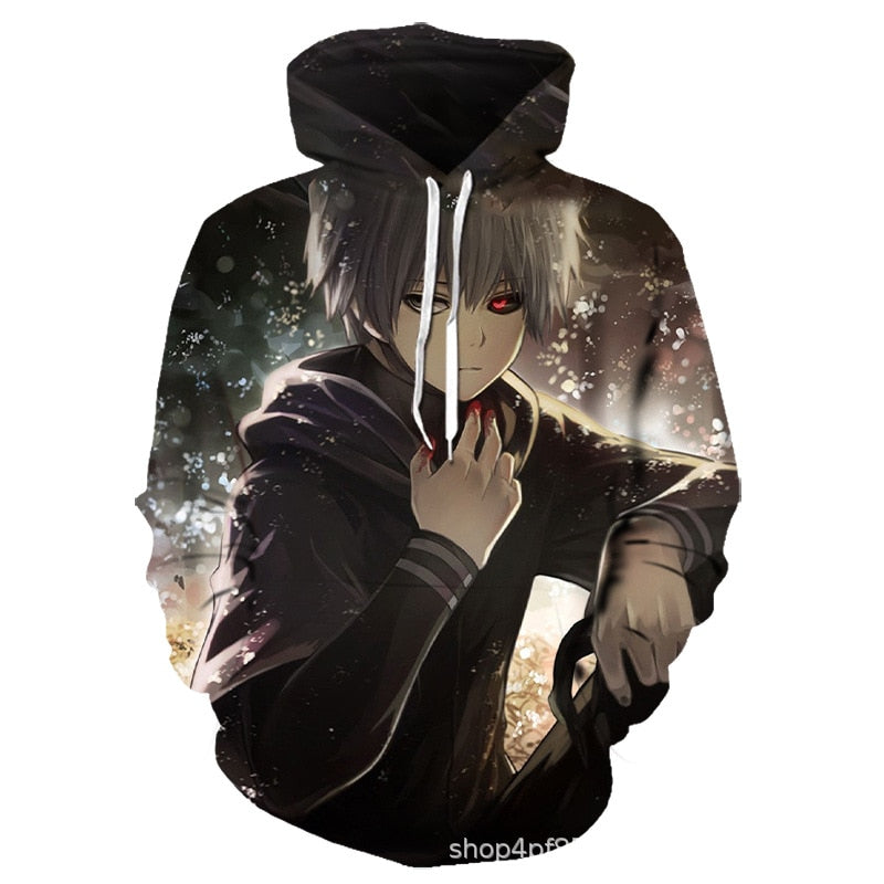 Tokyo ghoul 2024 3d hoodie