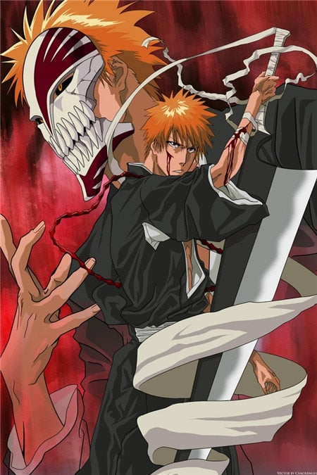 Bleach kenpachi Gotei Figure Poster