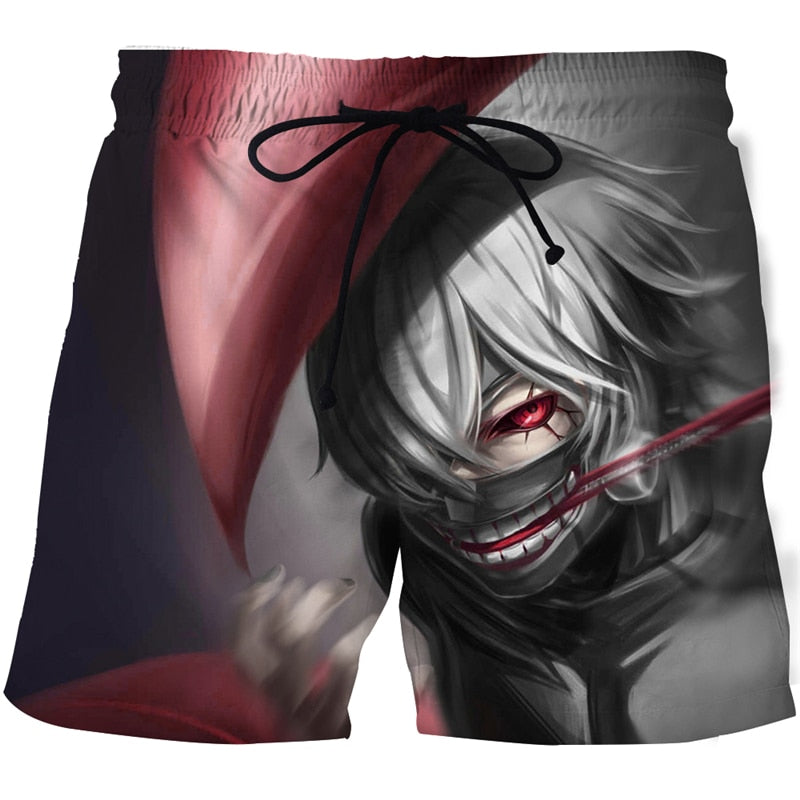 Tokyo Ghoul Beach 3D Printed Shorts
