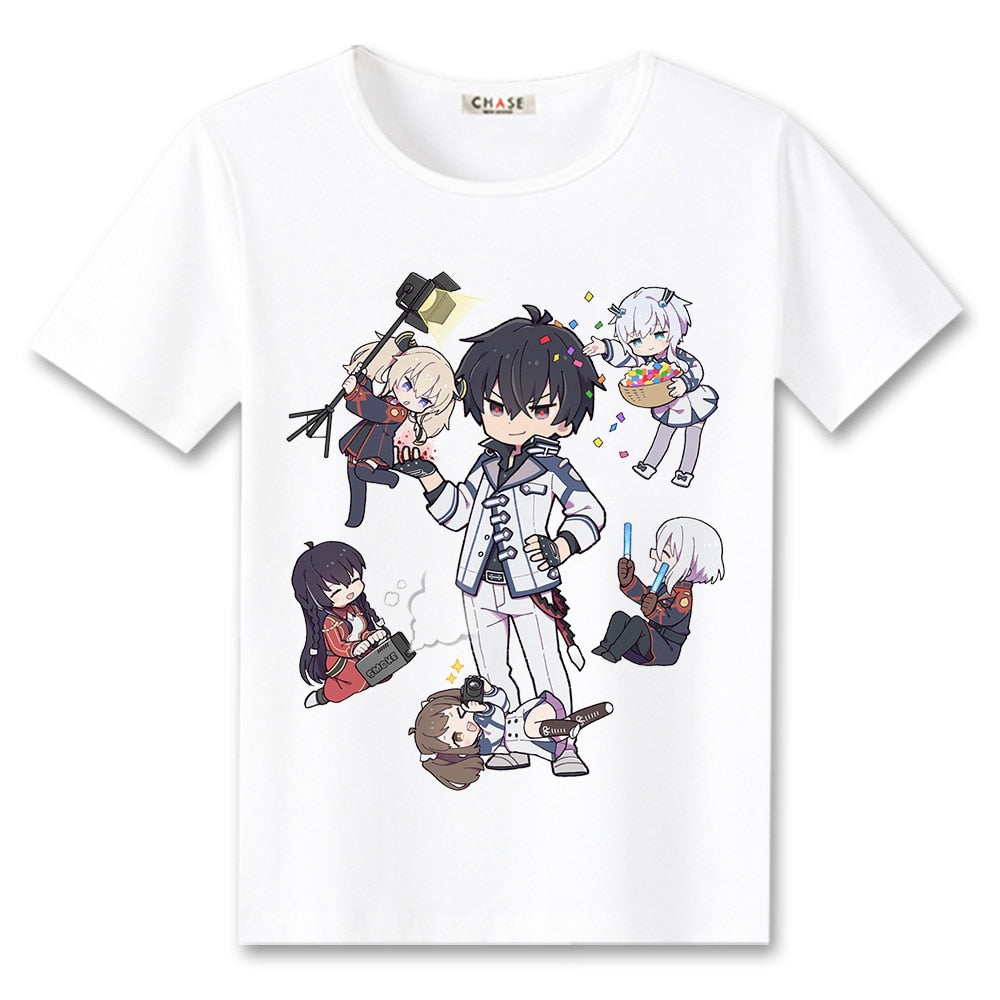 Anime Maou Gakuin no Futekigousha T-shirt Men Teens Short Sleeve Manga Tee  Tops