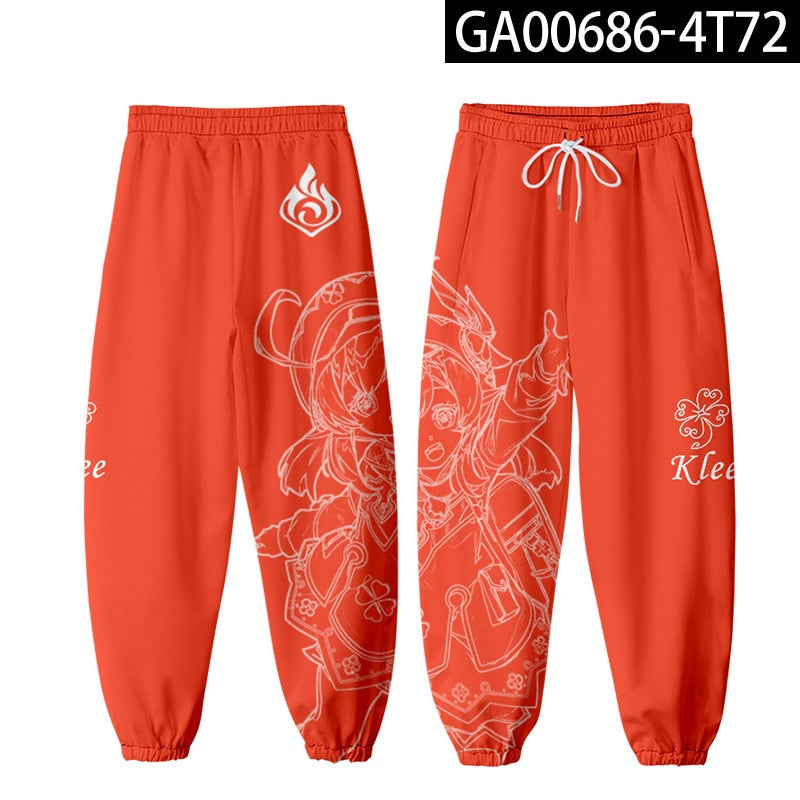 Genshin Impact Klee Xiao Cosplay Pants