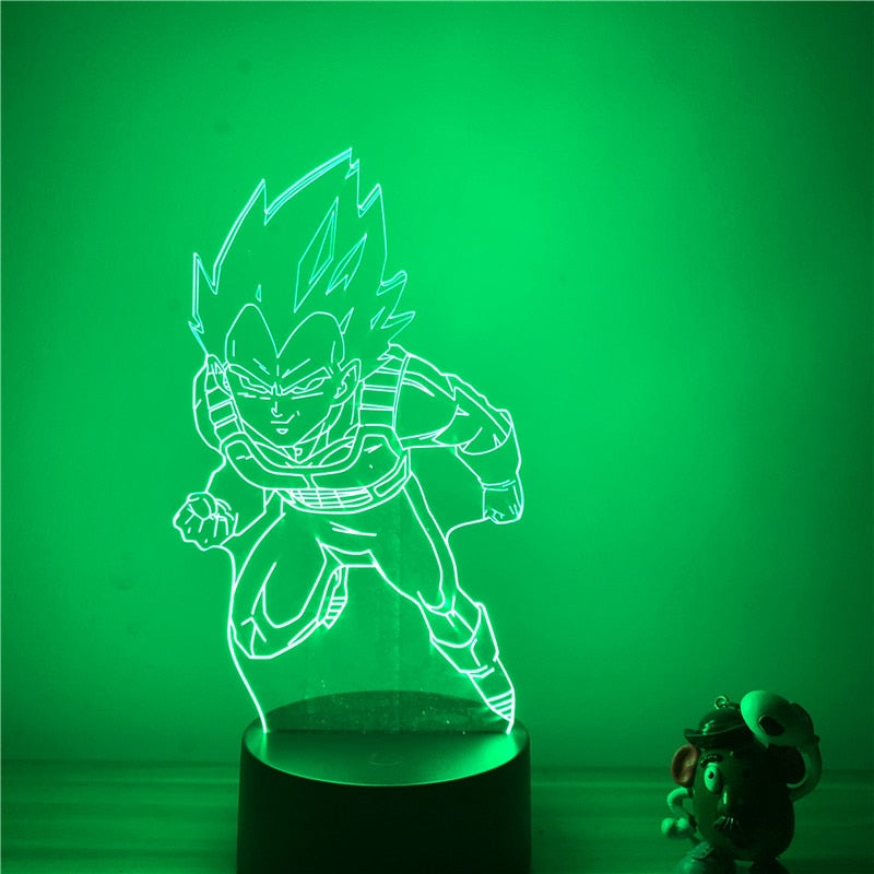 Dragon Ball Z Vegeta Super Saiyan 3D LED Night Lights