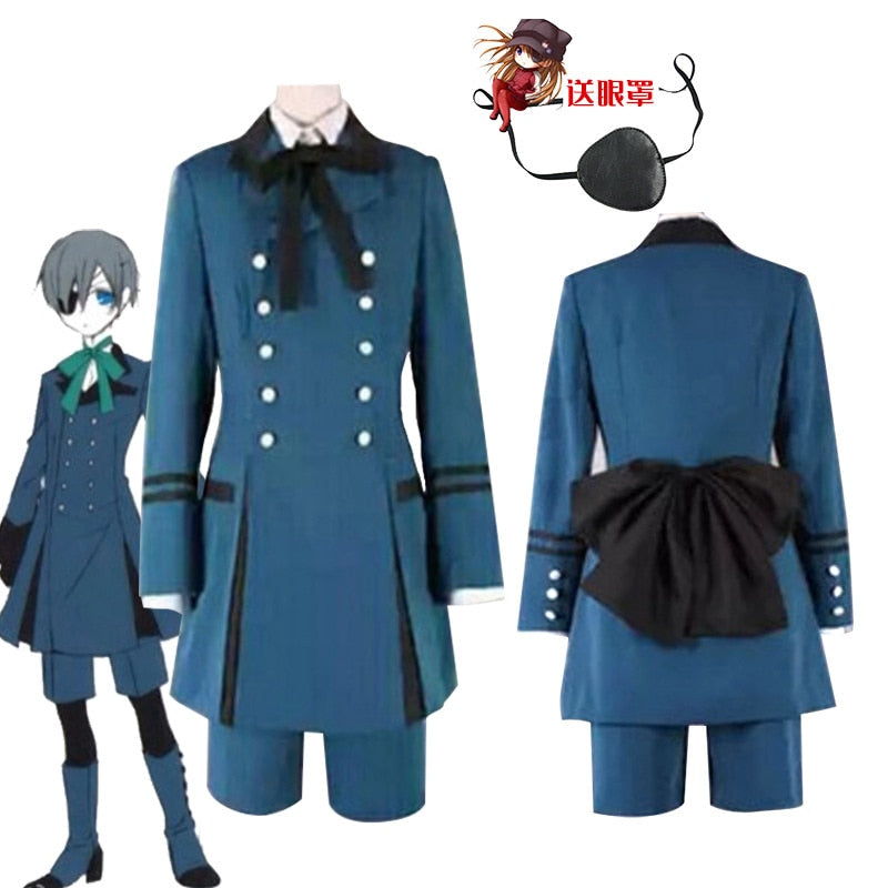 Black Butler Kuroshitsuji Sebastian Cosplay Unisex