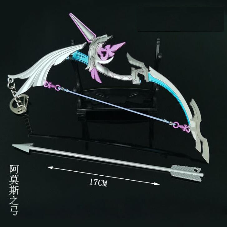 Genshin Impact Zhongli Venti Sword Keychains