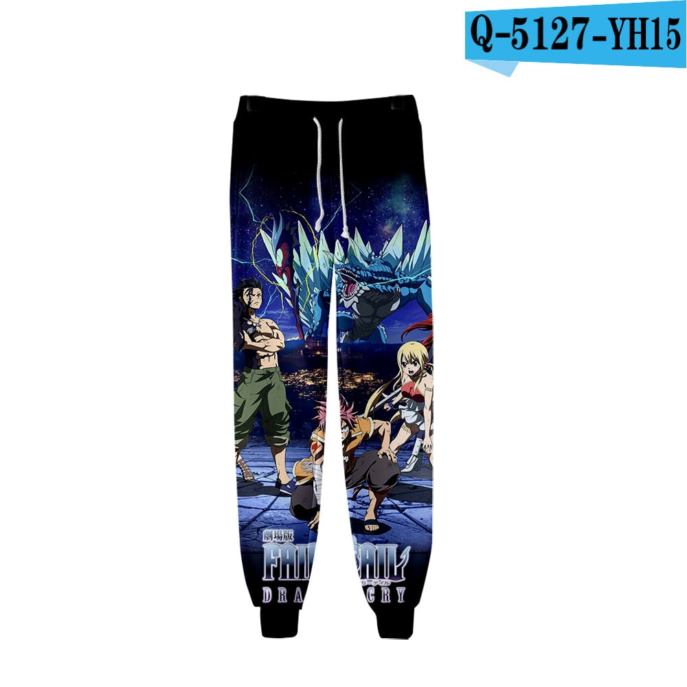 Fairy Tail 3d Print Casual Pants
