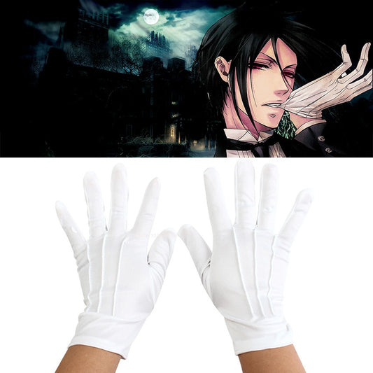 Black Butler Sebastian Michaelis Cosplay White Gloves