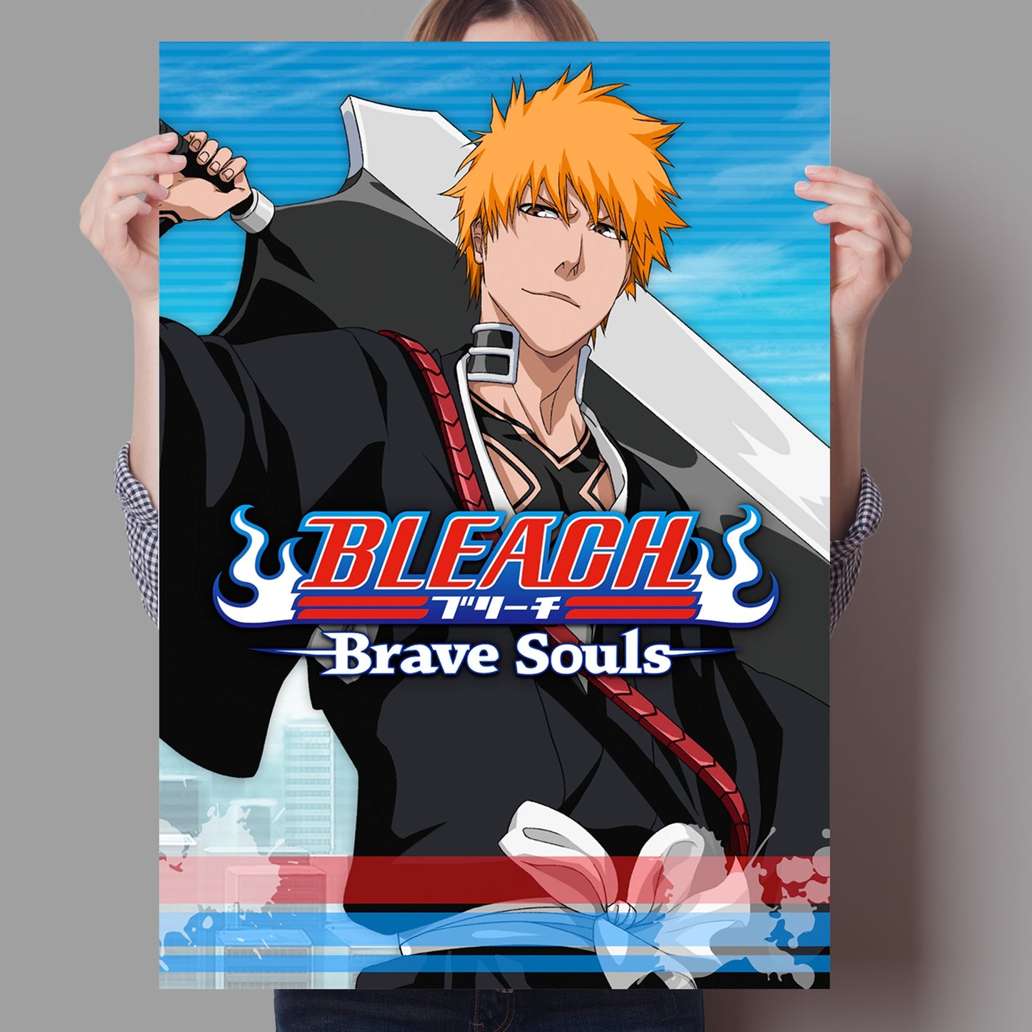 Bleach kenpachi Gotei Figure Poster