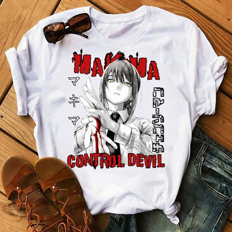 Chainsaw Makima Eyes Oversized Unisex Shirts