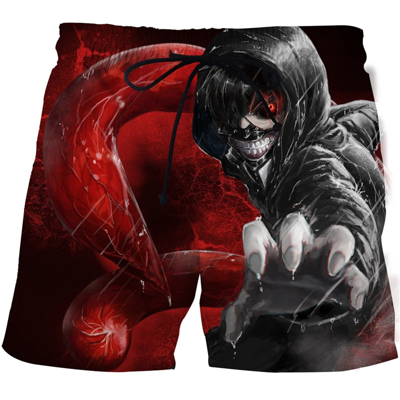 Tokyo Ghoul Beach 3D Printed Shorts