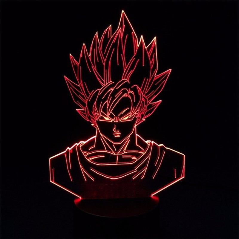 Dragon Ball Z Vegeta Super Saiyan 3D LED Night Lights