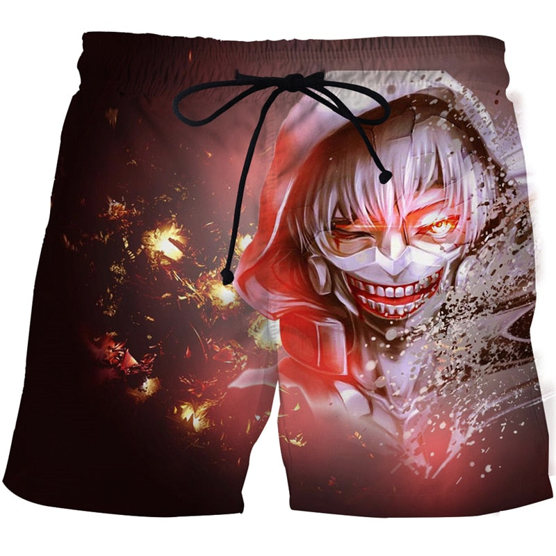 Tokyo Ghoul Beach 3D Printed Shorts