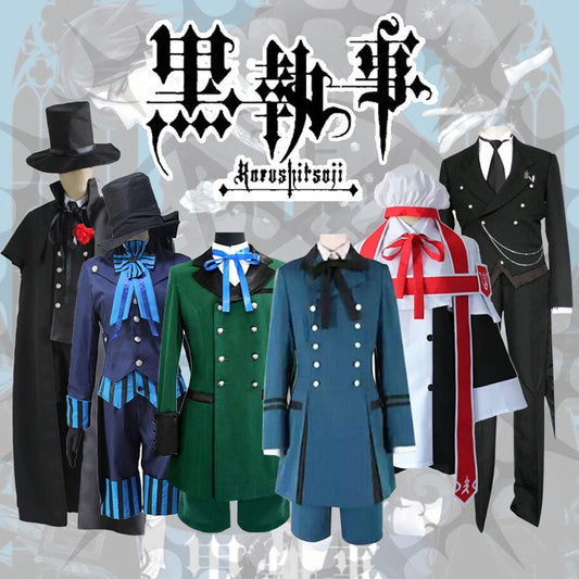 Black Butler Kuroshitsuji Sebastian Cosplay Unisex