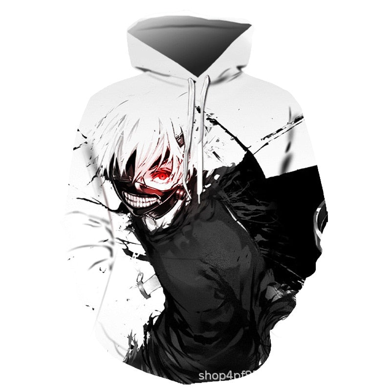 Tokyo Ghoul 3D Hoodies