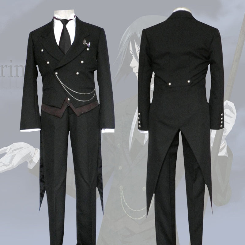 Black Butler Kuroshitsuji Sebastian Cosplay Unisex