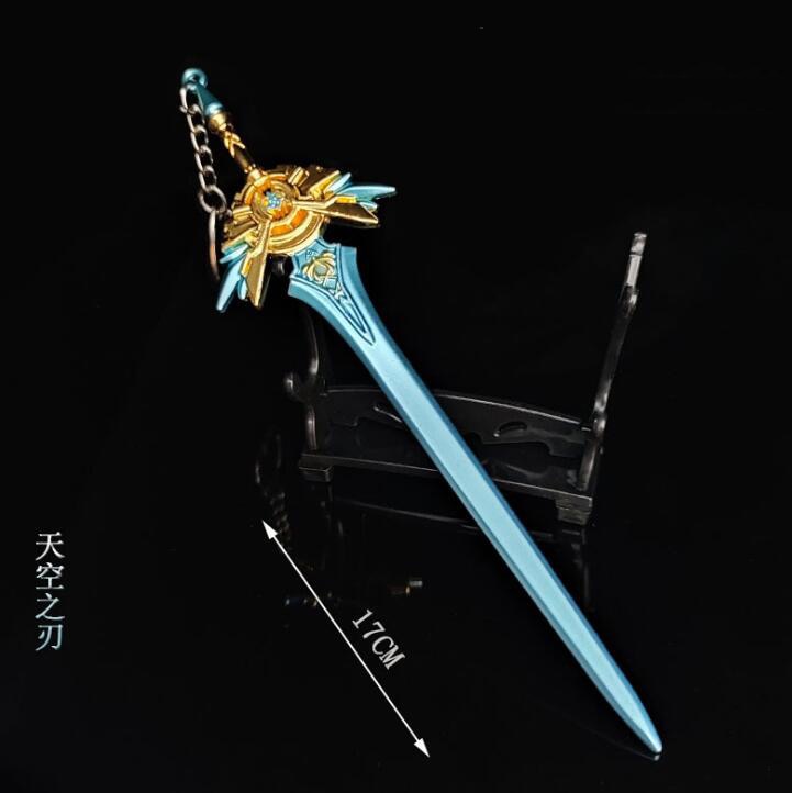 Genshin Impact Zhongli Venti Sword Keychains
