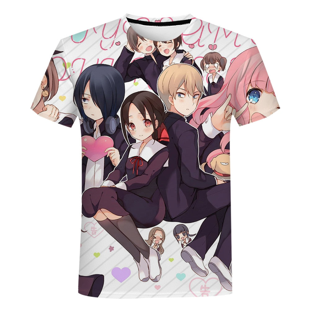 Kaguya Sama Love Is War 3D Print T-Shirts