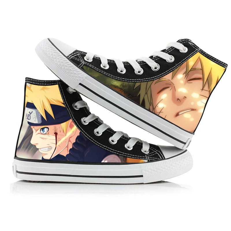 Ninja Akatsuki Uchiha Sasuke  High Top Shoes