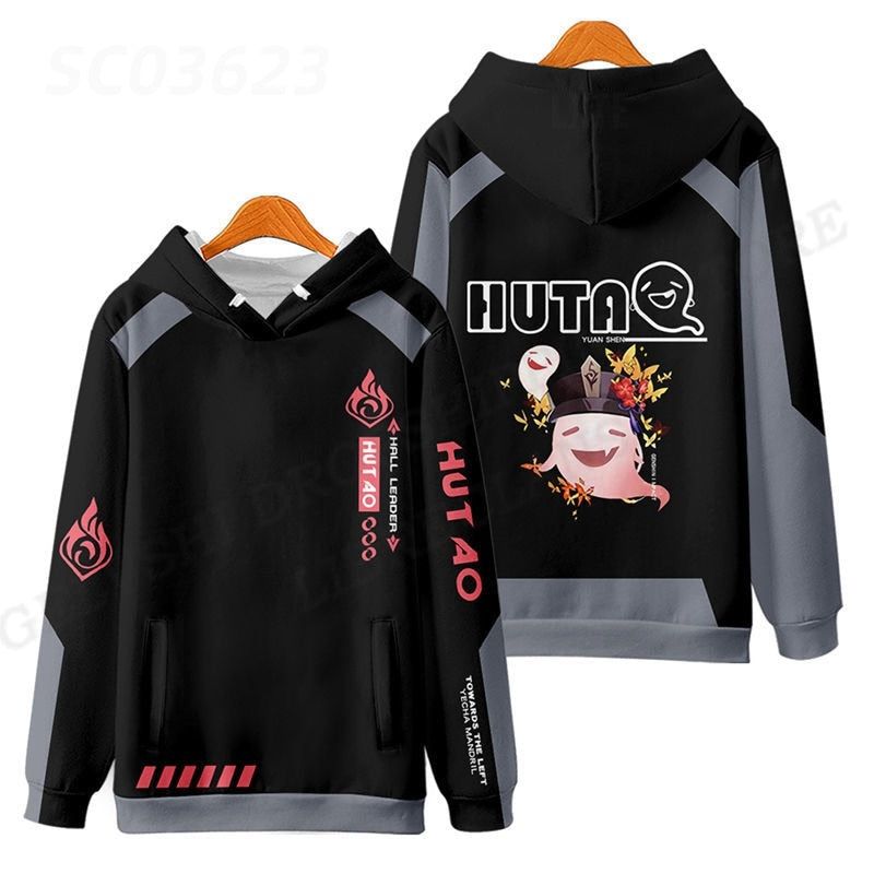 Genshin Impact Hutao 3D Print Hoodie