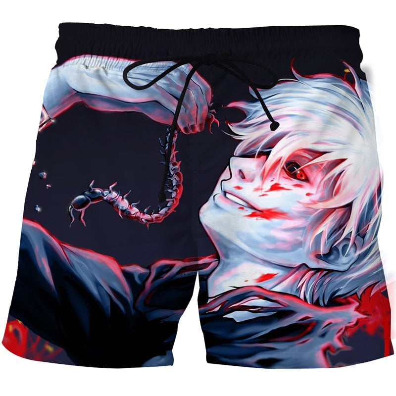 Tokyo Ghoul Beach 3D Printed Shorts