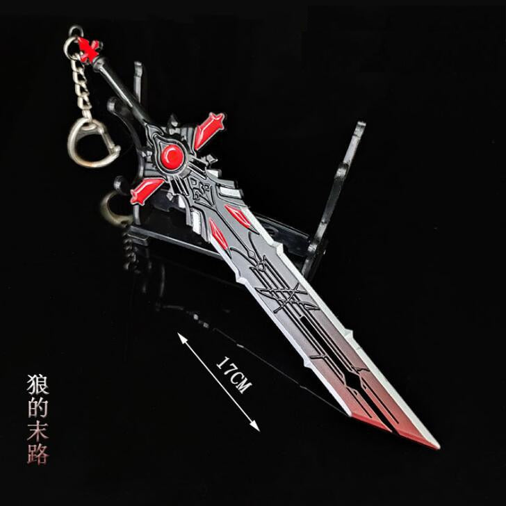 Genshin Impact Zhongli Venti Sword Keychains