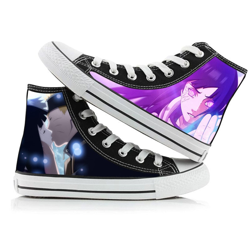 Ninja Akatsuki Uchiha Sasuke  High Top Shoes