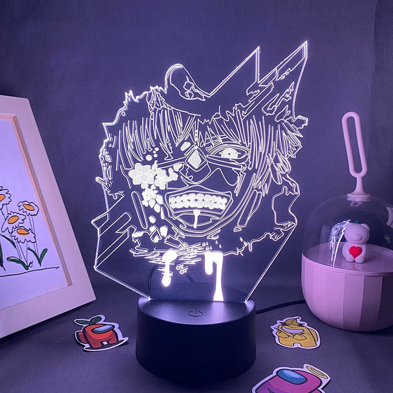 Tokyo Ghoul Kaneki Ken 3D LED Lamp RGB