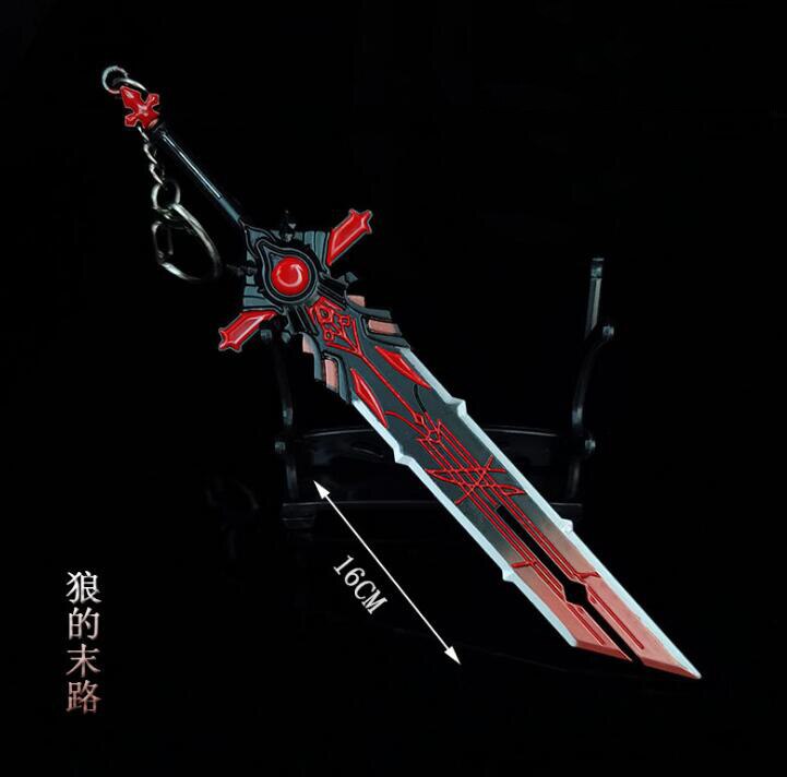 Genshin Impact Zhongli Venti Sword Keychains