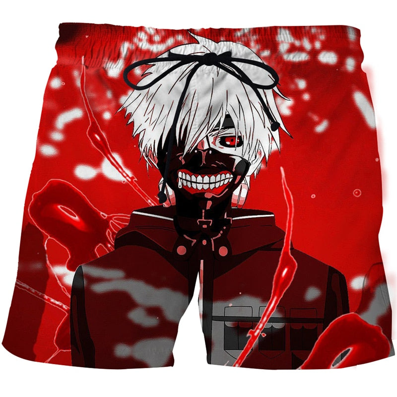 Tokyo Ghoul Beach 3D Printed Shorts
