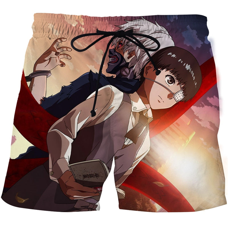 Tokyo Ghoul Beach 3D Printed Shorts