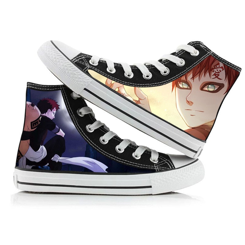 Ninja Akatsuki Uchiha Sasuke  High Top Shoes