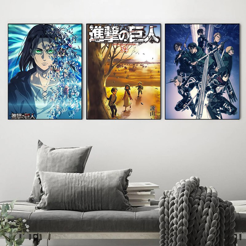 Attack On Titan Home Decor Posters