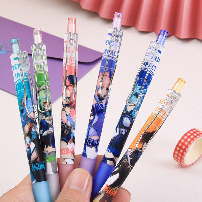 Game Genshin Impact Black Gel Pen