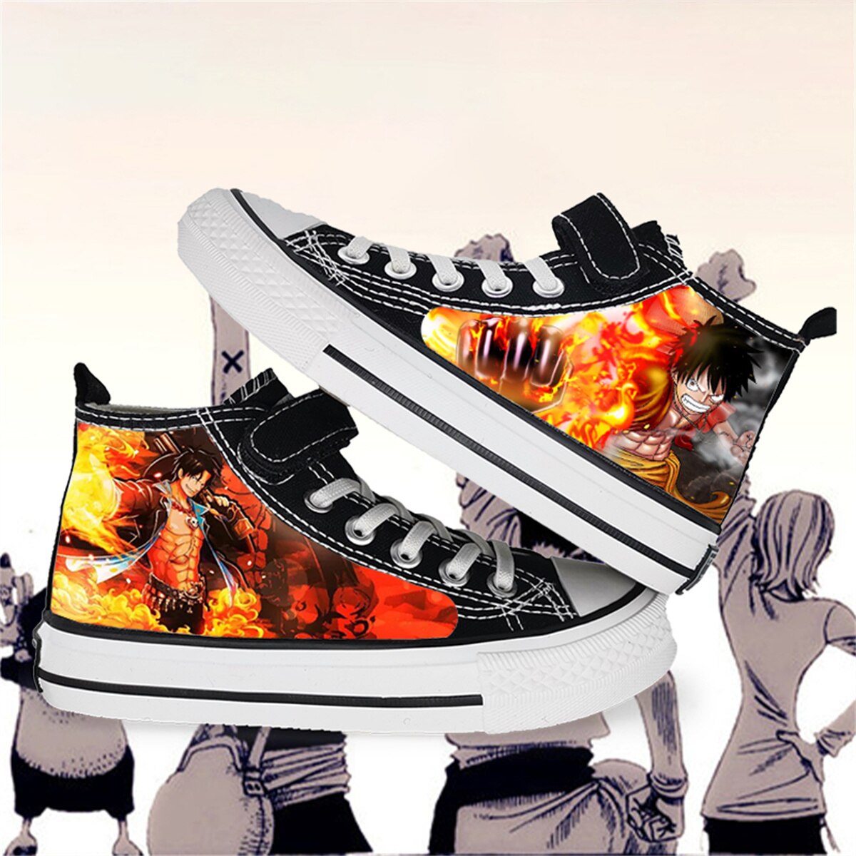 ONE PIECE  Monkey D. Luffy, Roronoa Zoro High Top Shoes