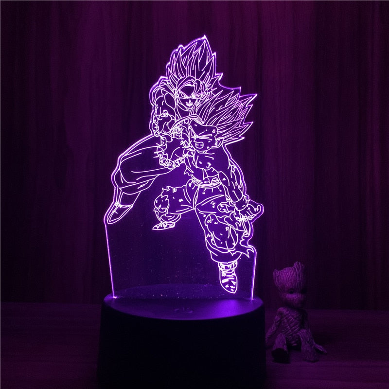 Dragon Ball Z Vegeta Super Saiyan 3D LED Night Lights