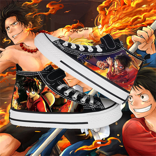ONE PIECE  Monkey D. Luffy, Roronoa Zoro High Top Shoes