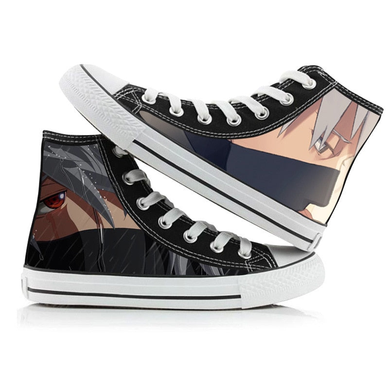 Ninja Akatsuki Uchiha Sasuke  High Top Shoes
