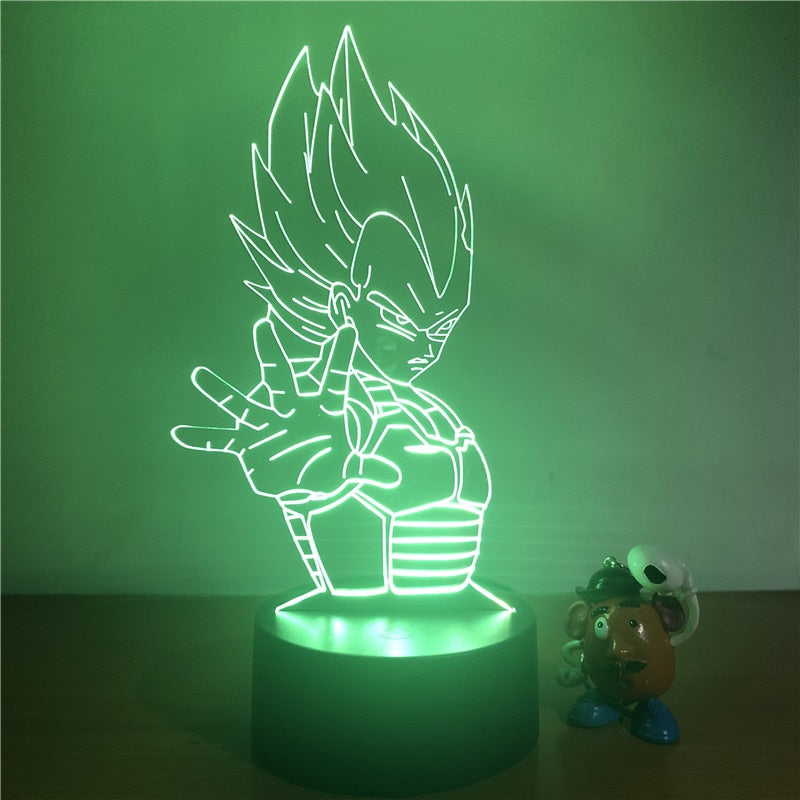 Dragon Ball Z Vegeta Super Saiyan 3D LED Night Lights