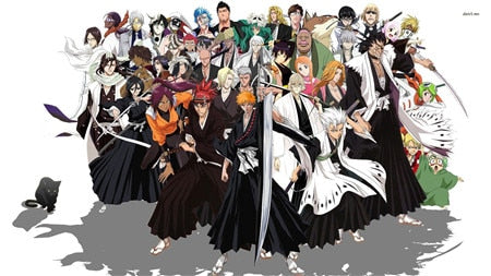 Bleach kenpachi Gotei Figure Poster